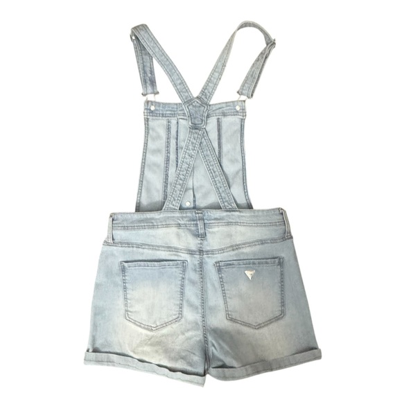 Guess Light Wash Denim Overalls Size 29 - Picture 2 of 5